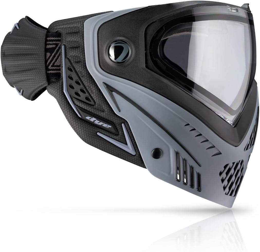 Dye i5 Paintball Goggle – Anti-Fog Thermal Lens, GSR Pro Strap, Compression-Formed Ears – Pro-Level Face Protection (Tac Grey)