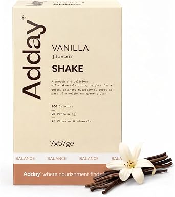 Adday High Protein Meal Replacement Shake - Vanilla - 7 Meals