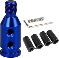 Vista 1 de X AUTOHAUX M12 X 1.25 Adaptador de pomo de cambio de marcha universal para coche azul para cambio sin rosca