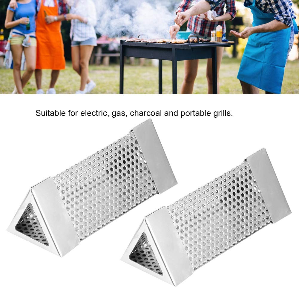304 Rvs Vierkante BBQ Grill Roker Buis Gereedschap Outdoor Barbecue Accessoire voor Elke Grill of Roker,Rookbuis, Heet of Koud Roken (6in