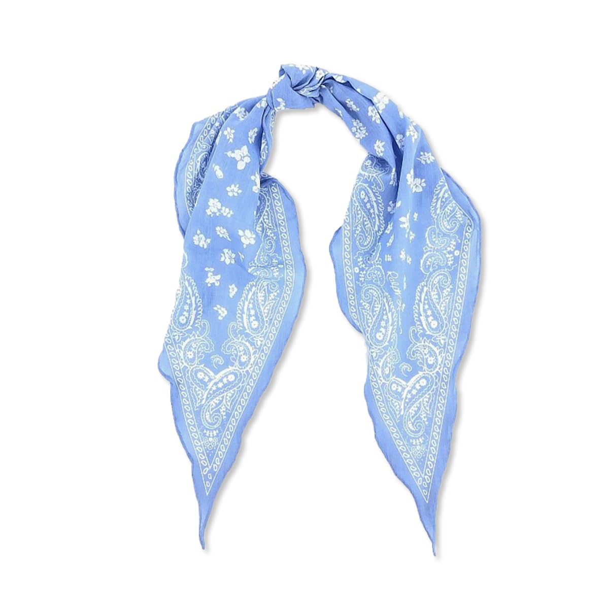LumiSyne American Vintage Paisley Floral Pattern Neckerchief Cotton Bandana Scarf Narrow Long Diamond Scarf Breathable Lightweight Small Neck Tie Headband Headdress Hair Scarf Handle Wrap Ribbon Scarf