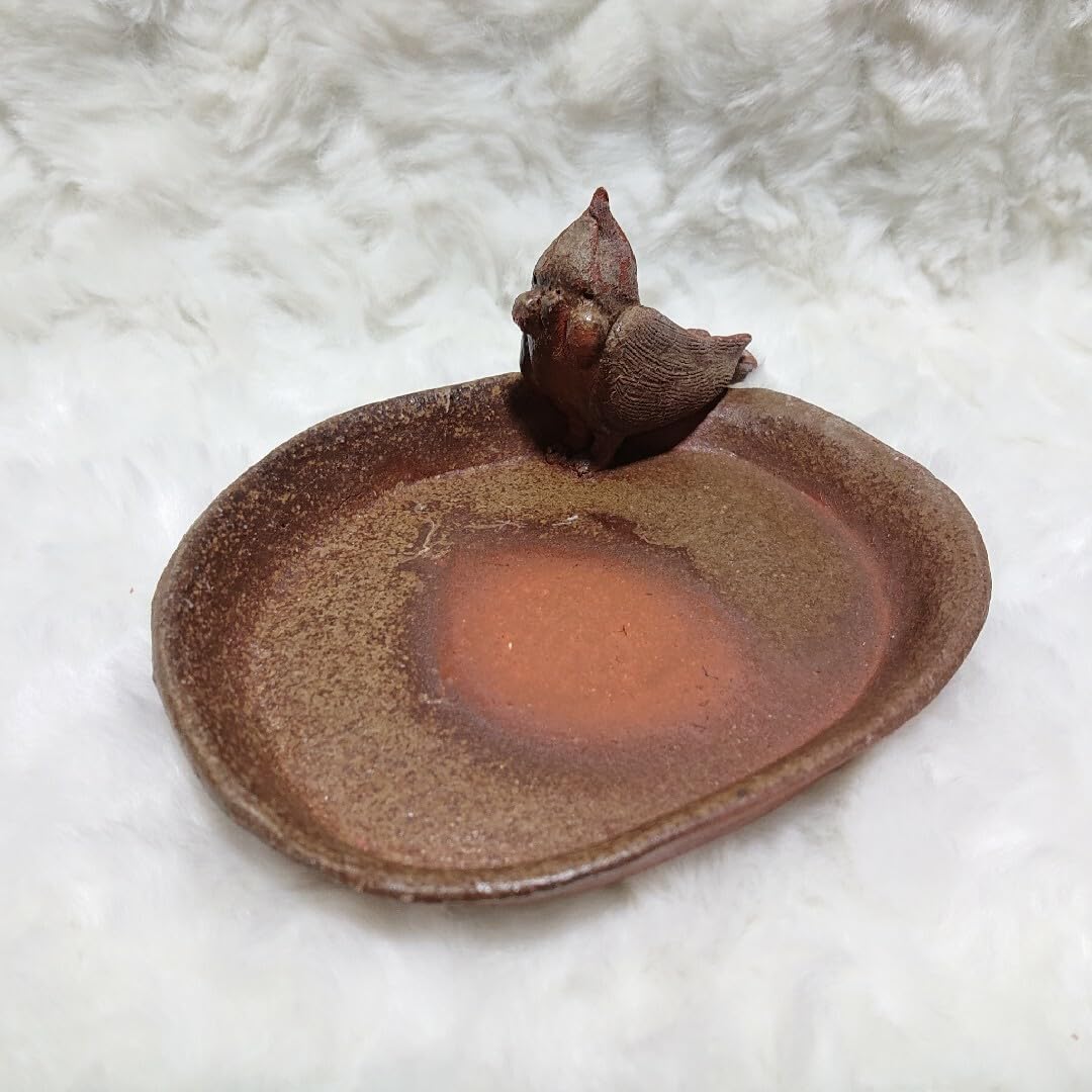 楽焼 檜垣青子作 三色皿 菓子皿 桂窯