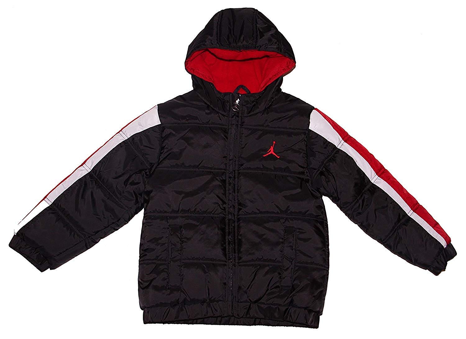 Nike Jordan Air Boys' Puffer Bubble Hooded Jacket