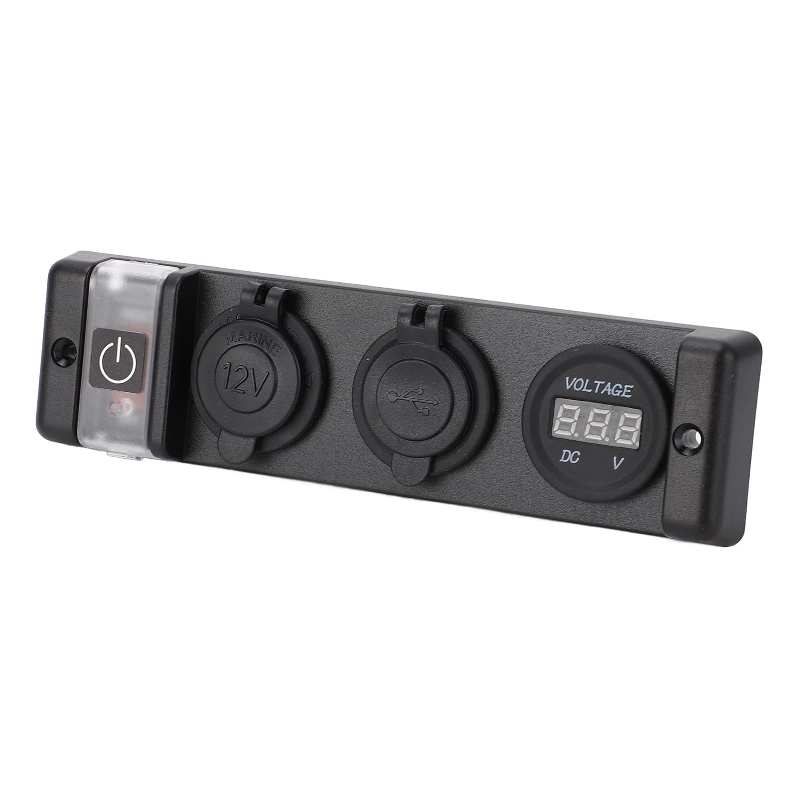 Panneau de Prise Allume-Cigare USB avec Indication LED pour Voiture, Bateau, SUV, Yacht, Double Panneau de Prise USB étanche IP66 pour Véhicules DC 12 V