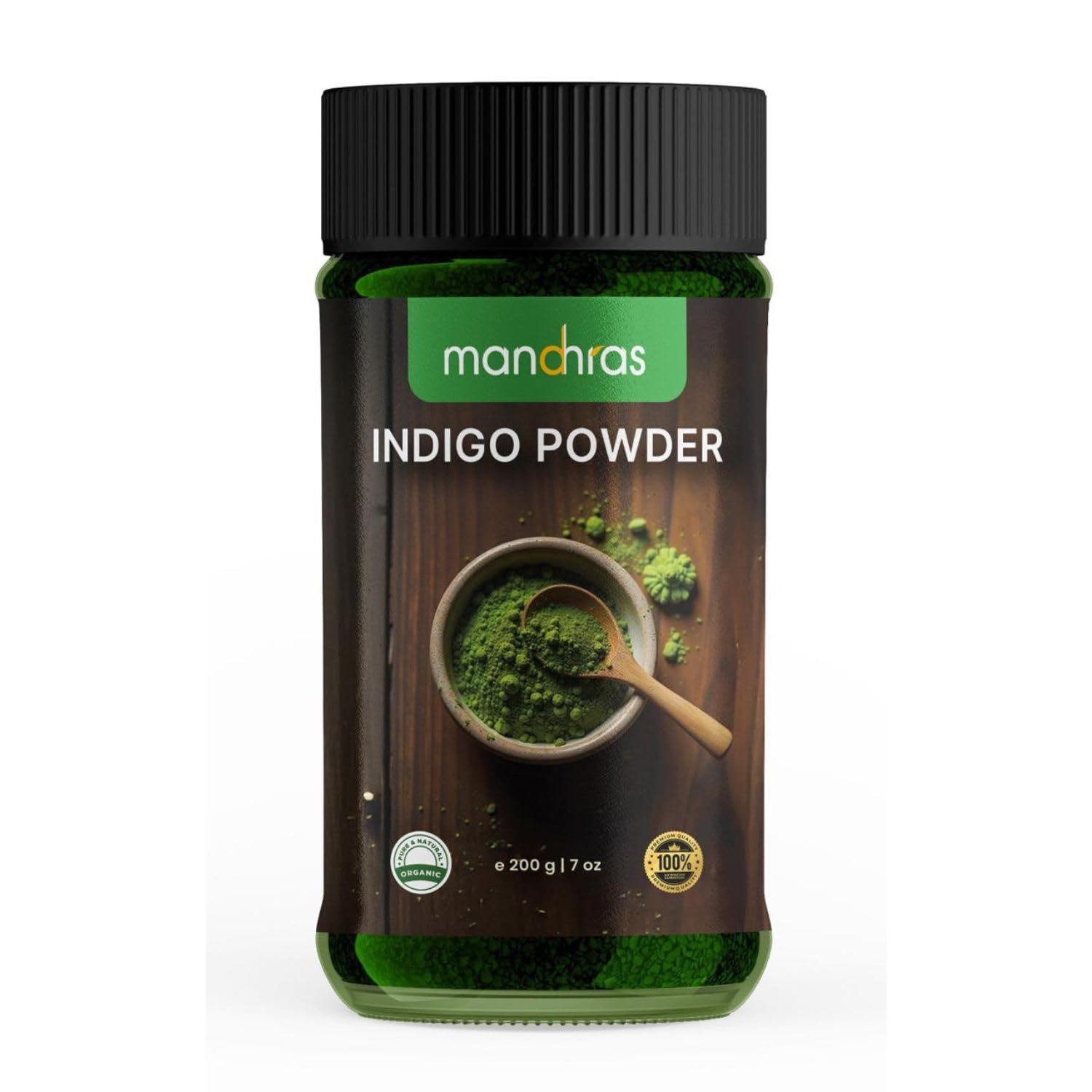 Mandhras 100% Pure Indigo Powder (Neela Amari),| Natural Hair Color for Deep Black & Brown Tones, Chemical-Free Herbal Dye for Soft, Healthy Hair, Premium Triple-Sifted Indigo - 200g-image-25