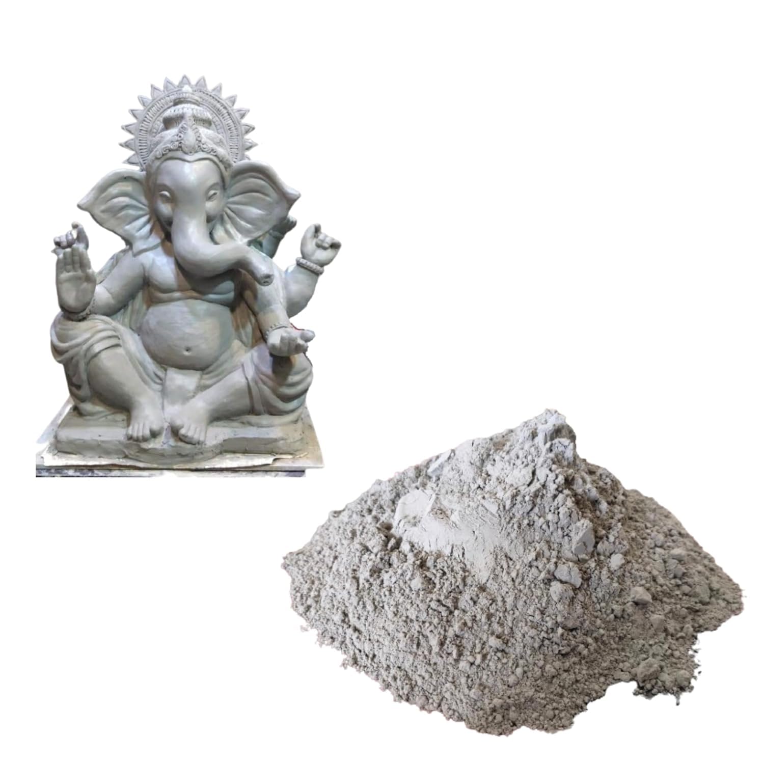Natural Shadu Clay Powder | Fine Texture red Mati for Handmade Ganesha Idol Making, Sculpting and Art Craft Projects | Smooth Modeling Clay for DIY Eco Friendly Festival Creations and Hobby Use (Shadu powder, 500gm)-image-46