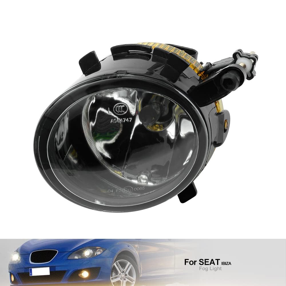 Fendinebbia Anteriori per Seat Leon Mk2 1P Ibiza IV Altea Toledo 2Pcs Paraurti Anteriore Fendinebbia Fari con Lampadine Alogene 9006 HB4 Fendinebbia Luci di Guida