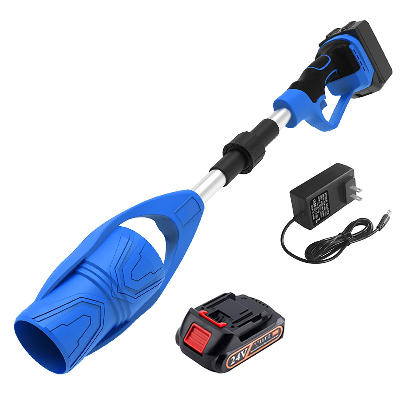 Soffiatori per Foglie Pieghevole e Portatile, Soffiatore a Batteria 21V Compatto, per la Manutenzione del Prato, Spazzaneve e Spolverare, Soffiatore Senza Fili Piccolo per Giardino/Ingresso