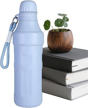 Insulated Bottle 500ML Portable Vacuum Sealed Cup | with Strap Vacuum Stainless Steel Water Bottle for Milk Coffee Drinking Outdoor Sports Gym Indoor Workplace