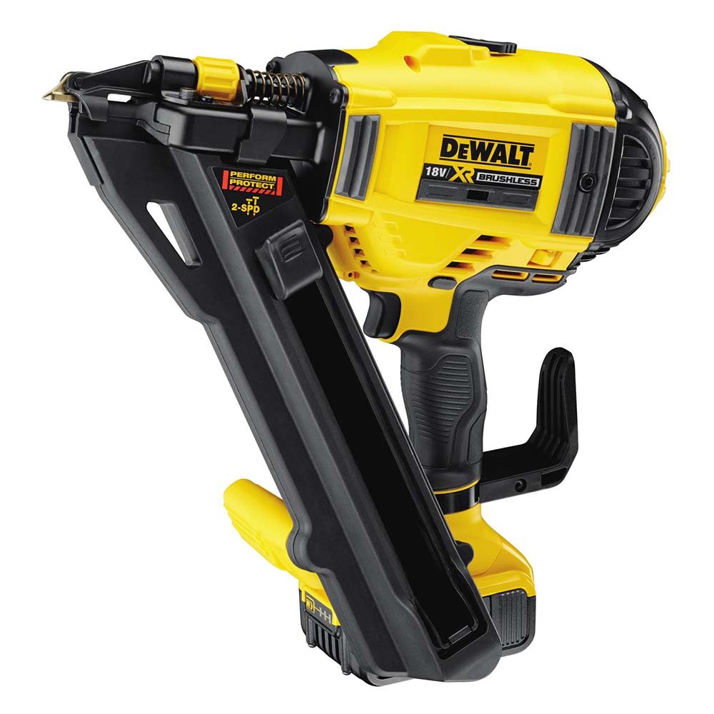 DeWalt Lot de Cloueuse, 1, jaune – Noir, dcn693p2 Batterie
