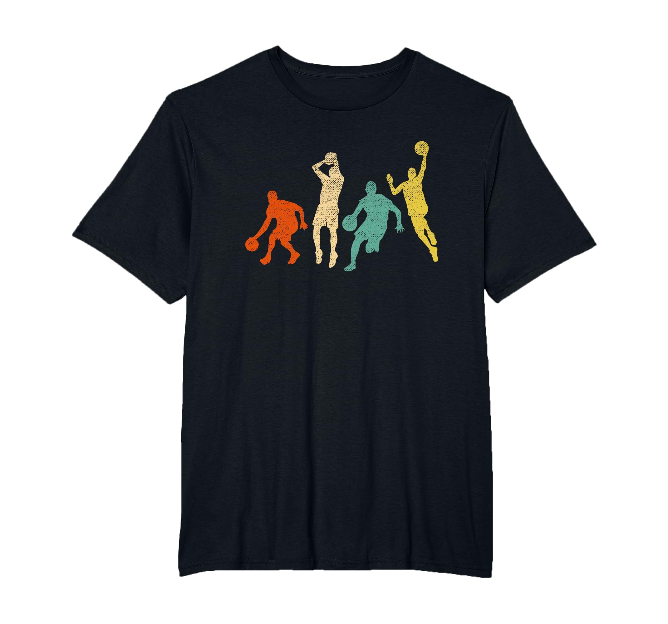 Vintage Basketball Ball Graphic Design Basketball Fan Player T-Shirt