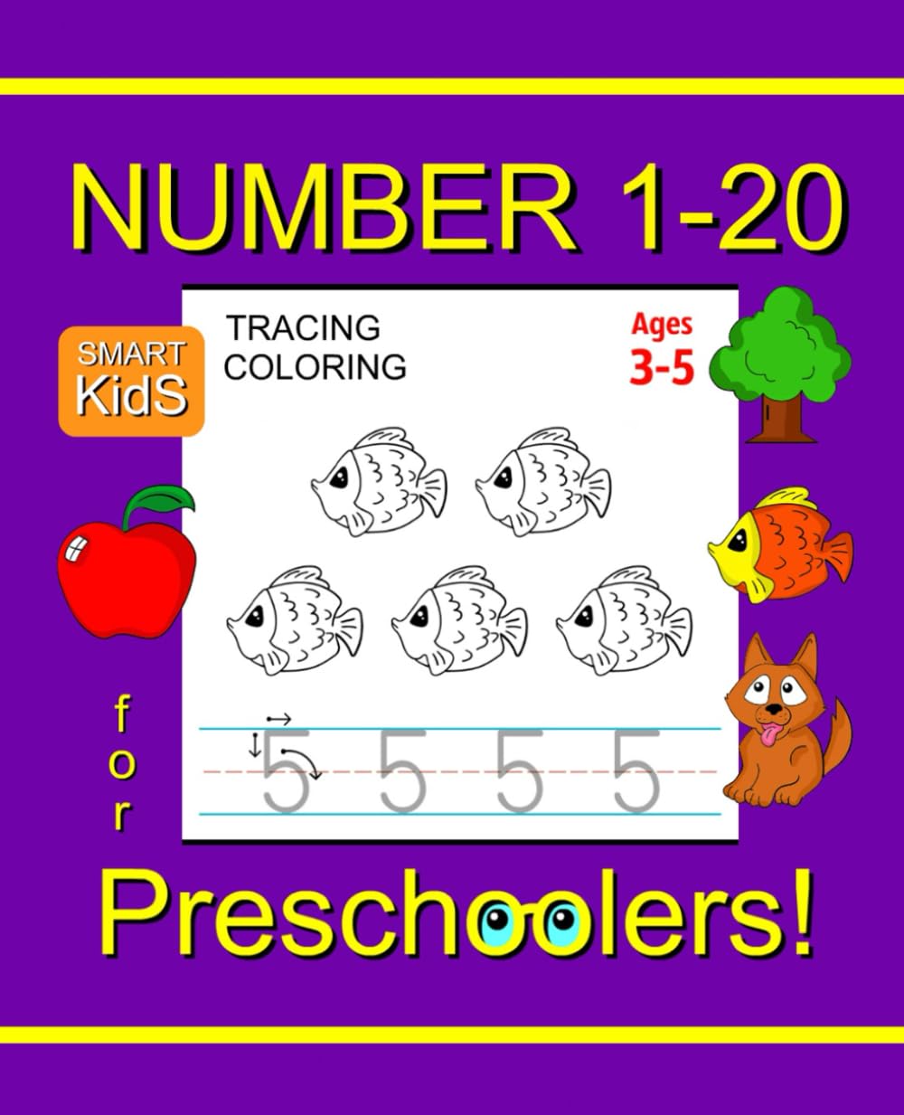 Number Tracing Coloring Book 1-20 for Preschoolers: Trace Numbers Practice | Coloring for Kids Ages 3-5 | Preschool Writing Workbook (Tracing Books for Kids Ages 3-5)