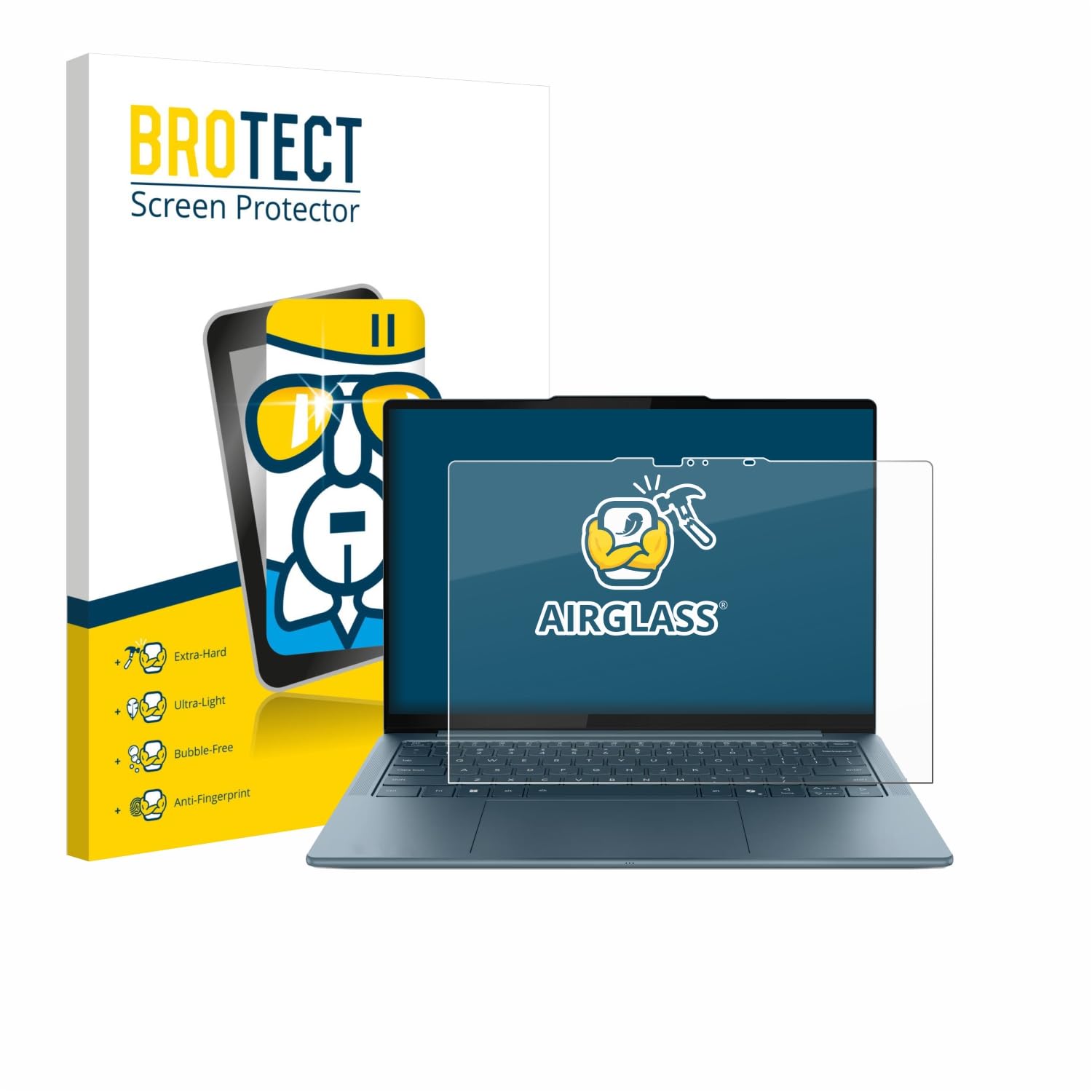 brotect Pellicola Protettiva Vetro per Lenovo Yoga Slim 7 Gen 10 14" Touch Protezione Schermo [Durezza Estrema 9H, Chiaro]