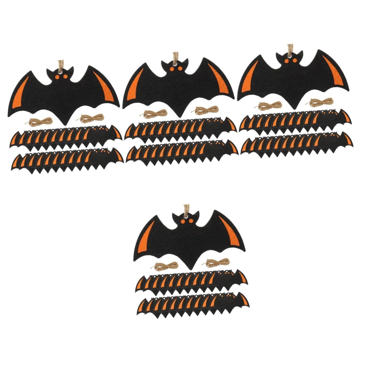 Ornements pendentif en bois chauve-souris | Faveur de fête pour réussir votre Halloween