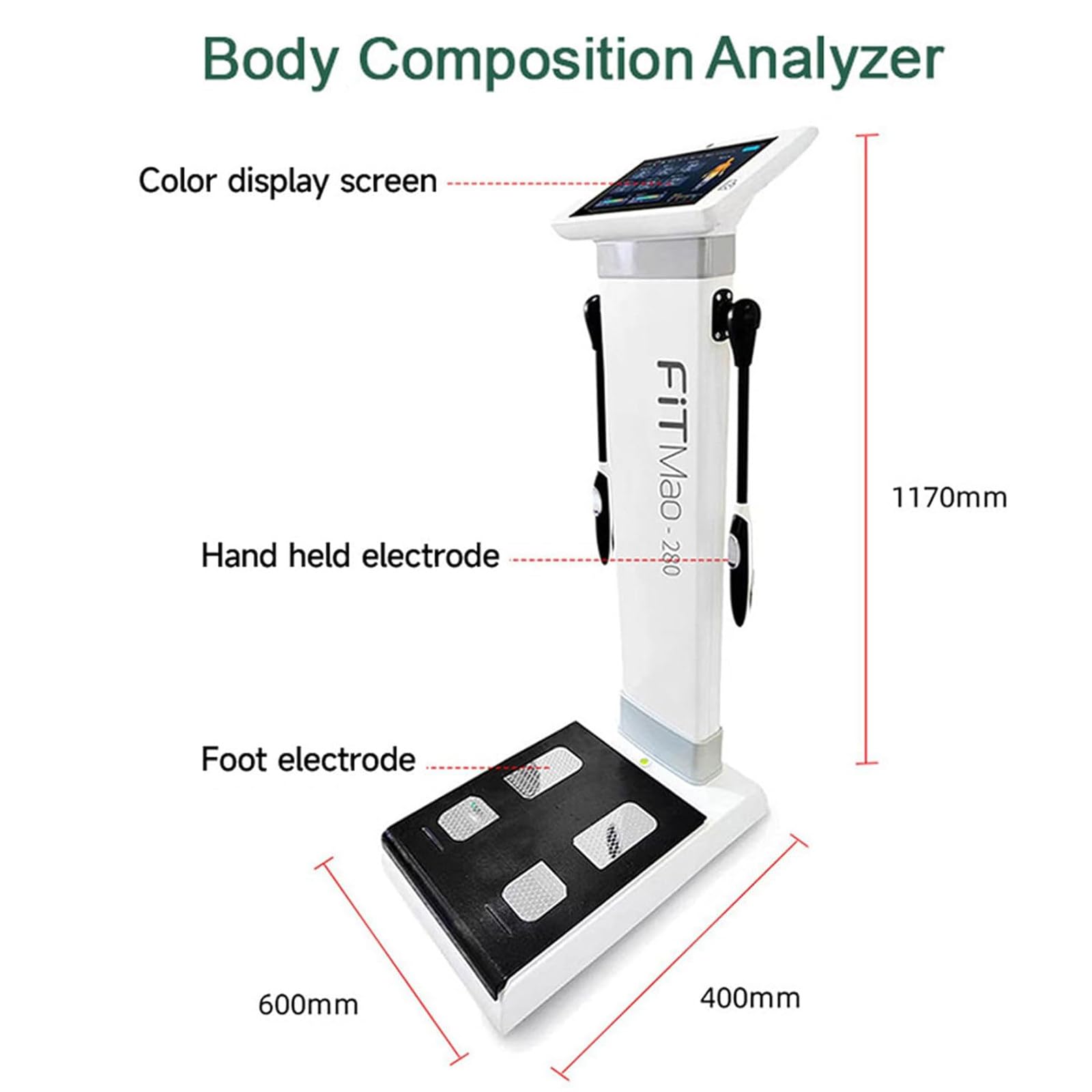 Bilancia Pesa Altezza,Peso E Grasso,Distributore Automatico da 10,1 Pollici,Bilancia Elettronica Touch HD,Misurazione Bmi,Farmacia,Ospedali,Bilancia Pesa Altezza Digitale con Stampante