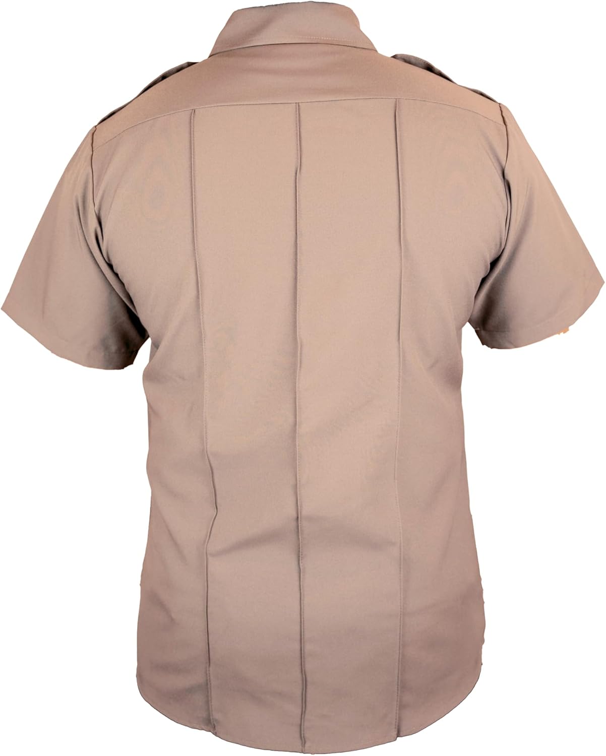 First Class 100% Polyester Short Sleeve Men's Uniform Shirt White - Image 3