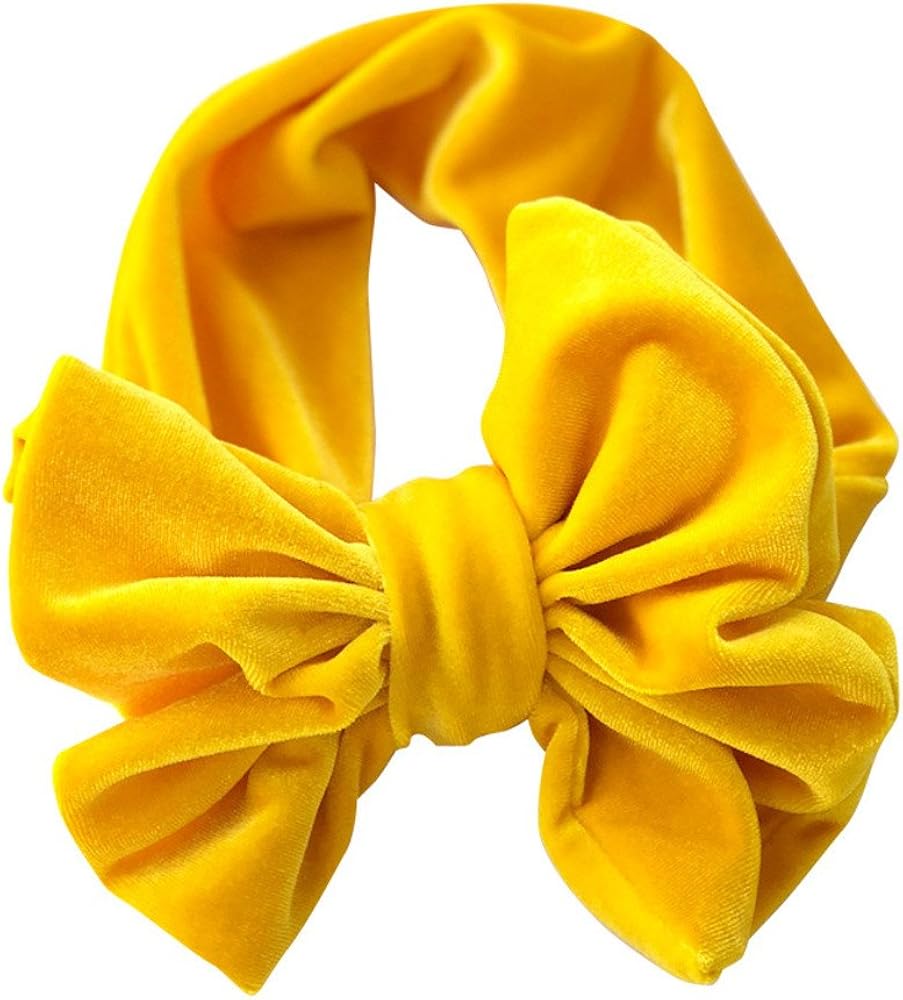Sunbona Headband Baby,Toddler Girls Bowknot Turban Velvet Head Wrap Hair Bands Photography Props Hairband