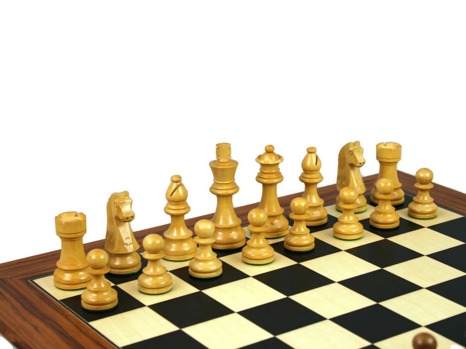 Set di scacchi in legno Palisander Board 20 pollici pesato Sheesham tedesco Staunton pezzi 9,75 pollici
