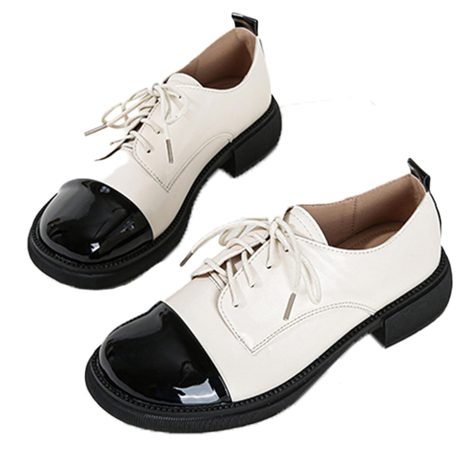 Lace Up White Oxfords Womens Women's Patent Leather Lace-Up Formal