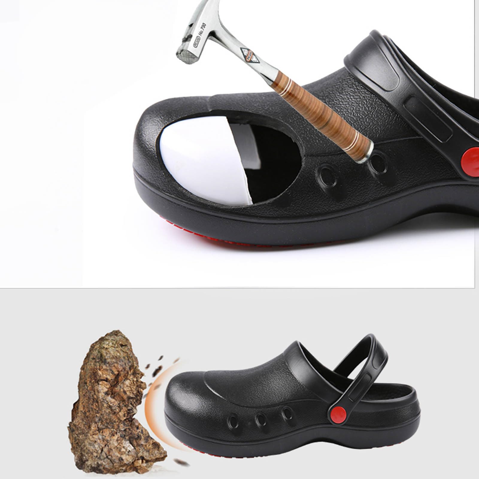 Scarpe da Lavoro per E Donna Scarpe da Chef Antiscivolo Zoccoli da Lavoro per Ristoranti Scarpe da Cucina Oleose
