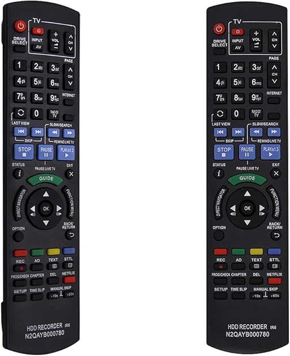FOXRMT Replacement Panasonic DVD Remote Control N2QAYB000780 for
