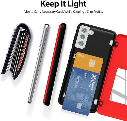 Miniatura 622 de GOOSPERY Parachoques magnético para puerta compatible con Galaxy S23, tarjetero tipo cartera, cierre automático, protección de doble capa resistente