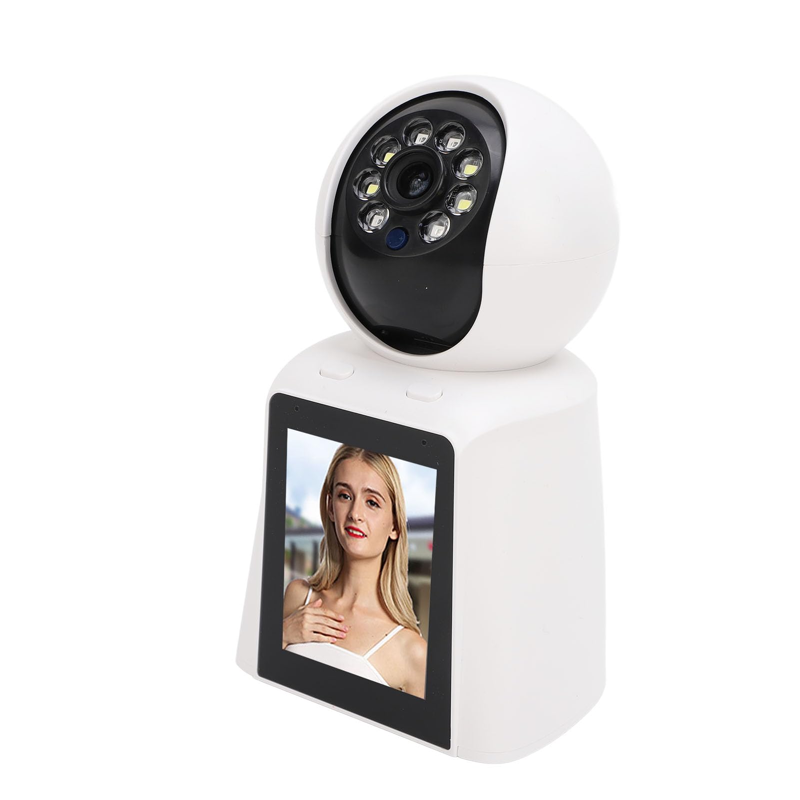 Kamera Wideo dla Dzieci 3 MP, Inteligentna Kamera Bezpieczeństwa 1080P z dwukierunkową rozmową, Wykrywaniem Ruchu Człowieka, Budzeniem Głosowym AI, Wyraźnym Widzeniem w Nocy,
