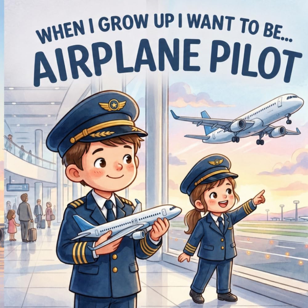 When I Grow Up I Want to Be... Airplane Pilot: A Children’s Adventure About Aviation, Airplanes, Courage, and Big Dreams