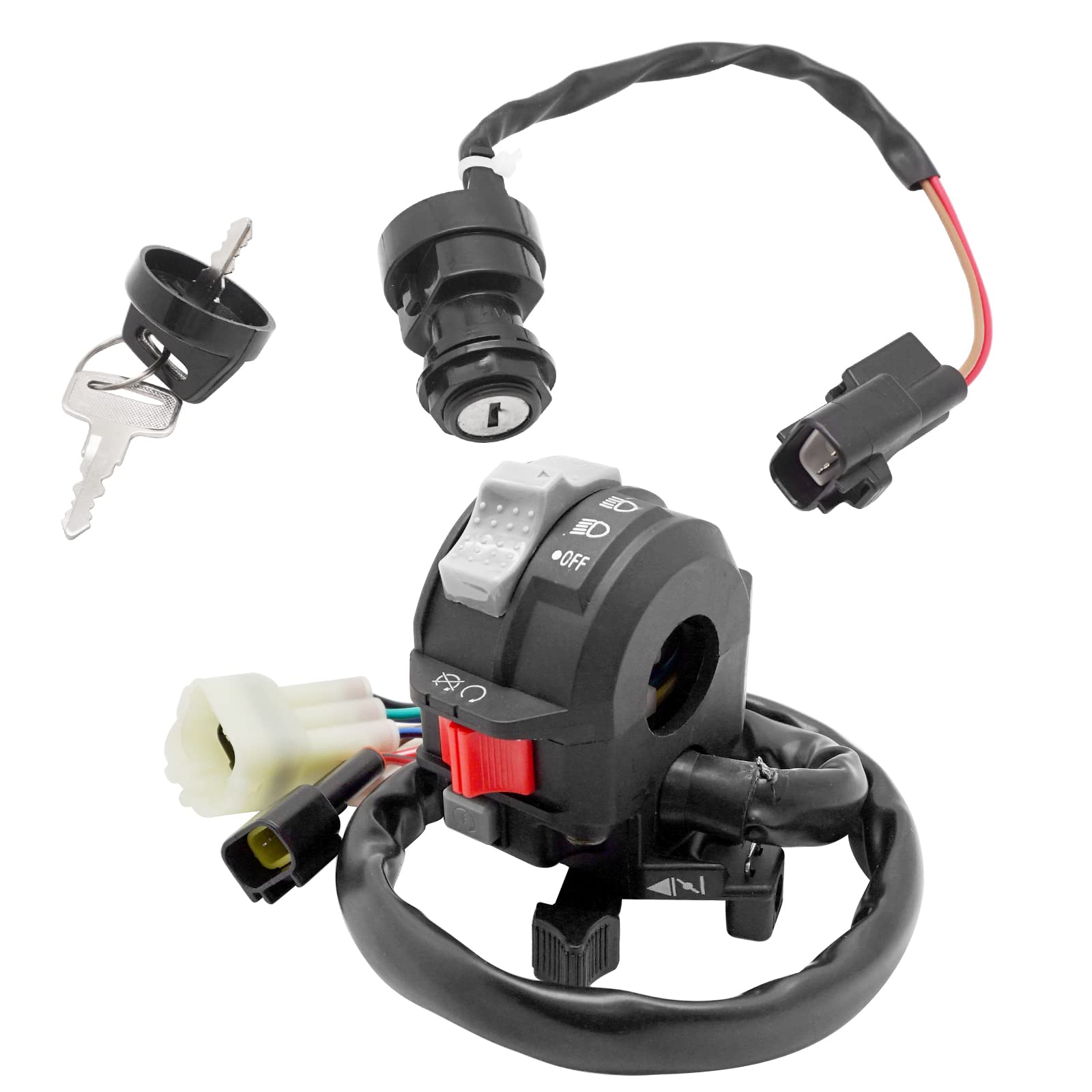 Handlebar Switch Start Stop Headlight For Yamaha Big Bear YFM400 - Foto 3