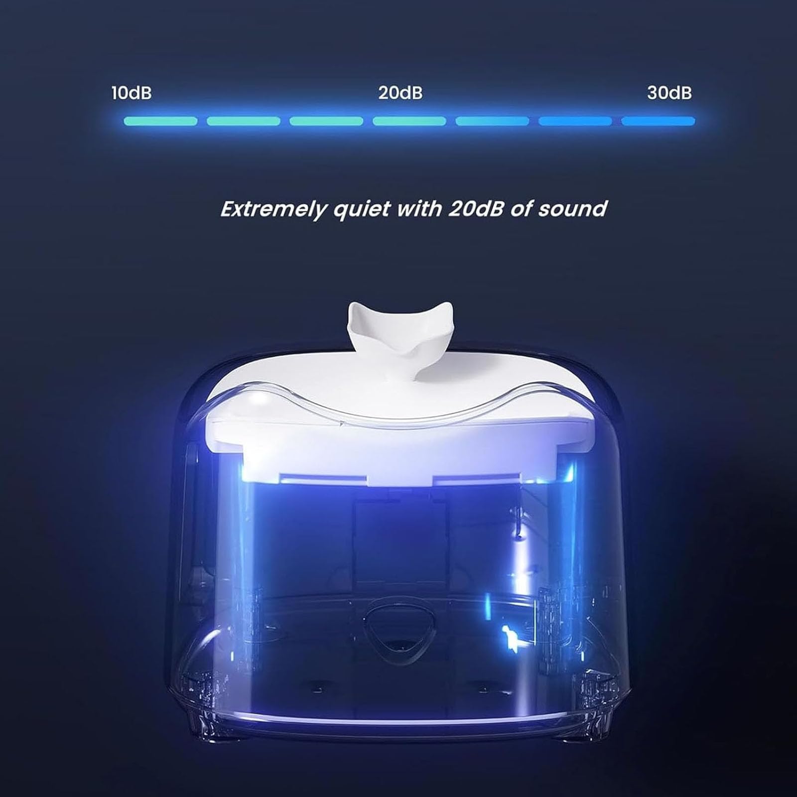 Fuente De Agua Automática para Mascotas De 1,8 L, Dispensador De Agua Autocirculante, Diseño Silencioso, Fuente De Agua para Gatos con Filtros De Repuesto, Fácil De Limpiar