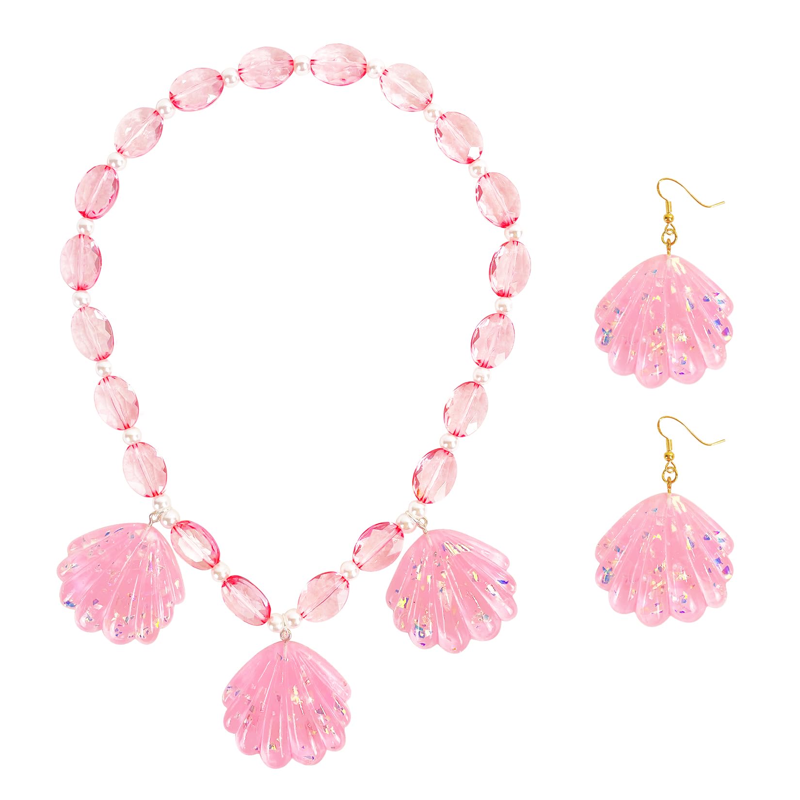 SP ESCRIYPink Shell Choker Necklace For Women Teen Girls Kids Summer Accessories Fashion Costume Accessories