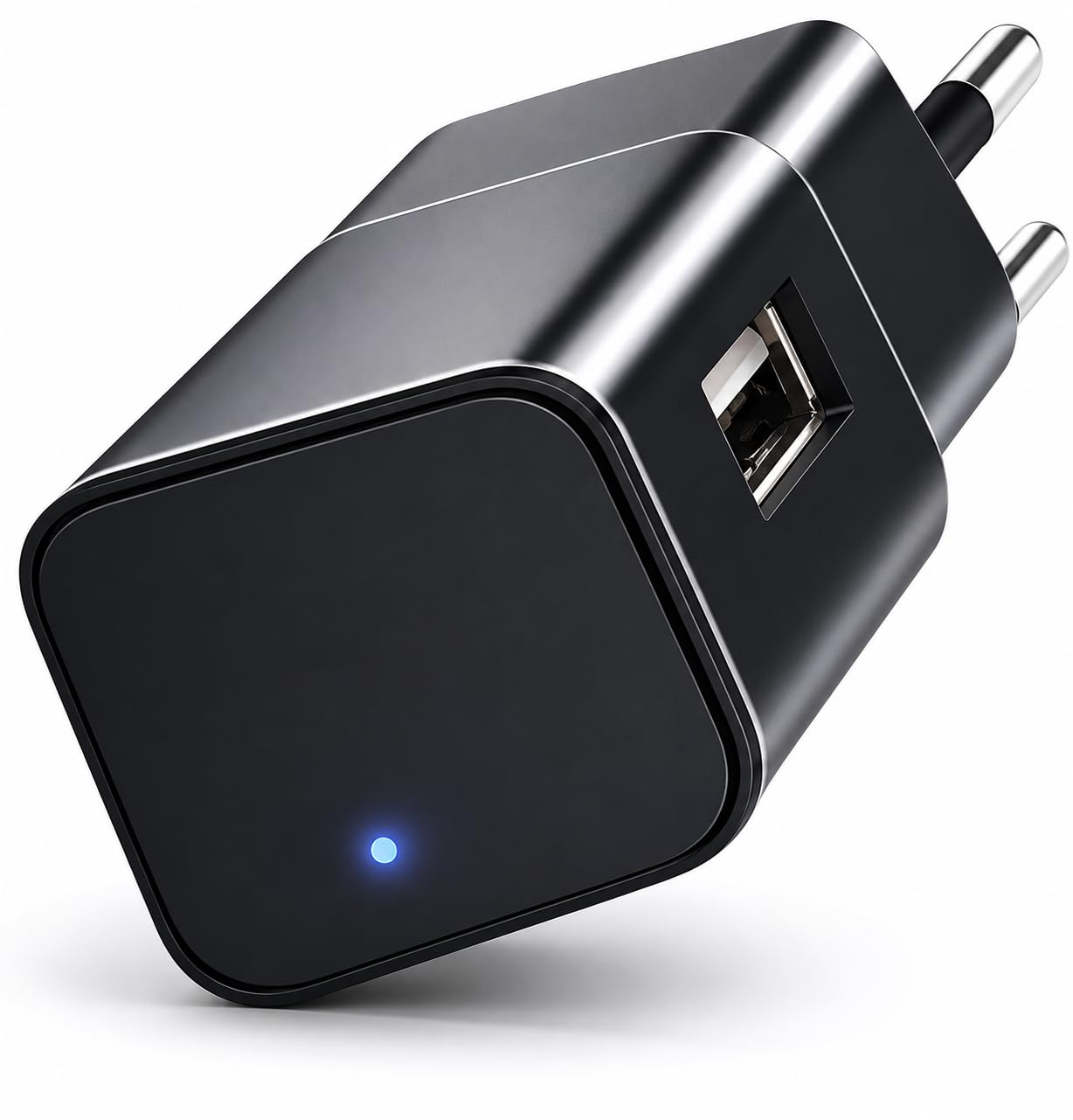 BP Adaptateur caméra espion avec WiFi - Caméra cachée - Mini caméra - Appareils d'écoute - Caméra d'espionnage - Fonctionne avec l'application - FULL HD 1080P - Avec carte SD de 32 Go - Manuel