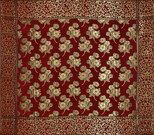 Image of Velvet Queen Size Bedsheet Set, 3 Piece Jaquard Weaved Long Life bedsheet with 2 Pillow Covers, Coffee Colour (Multicolor)
