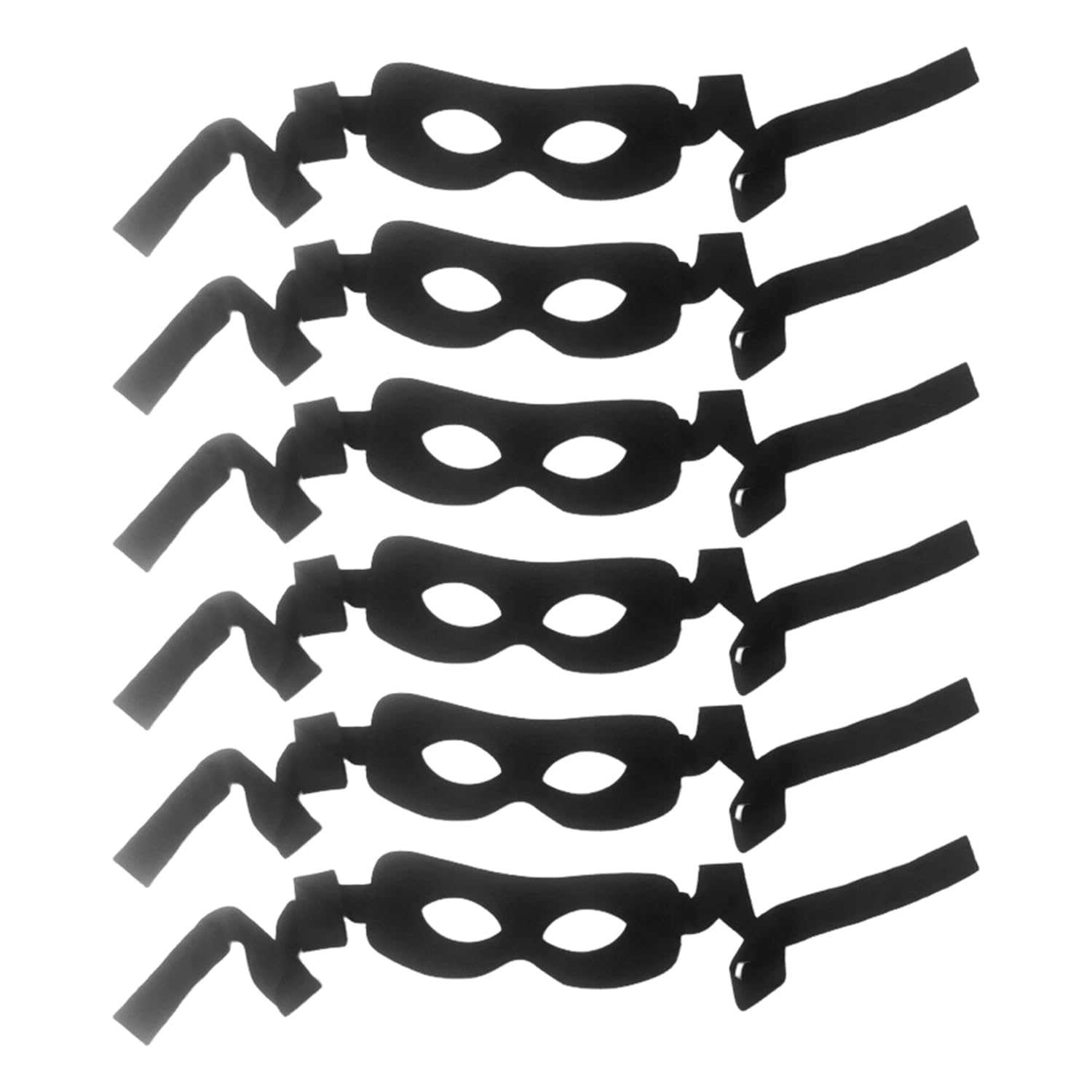 NIDHFG 6 Pieces Of Dance Zorro Eye Masks, Retro Bandit Eye Ornaments, Stage Performances, Holiday Makeup Parties, Can Be Used Multiple Times, Suitable For Men And Women.