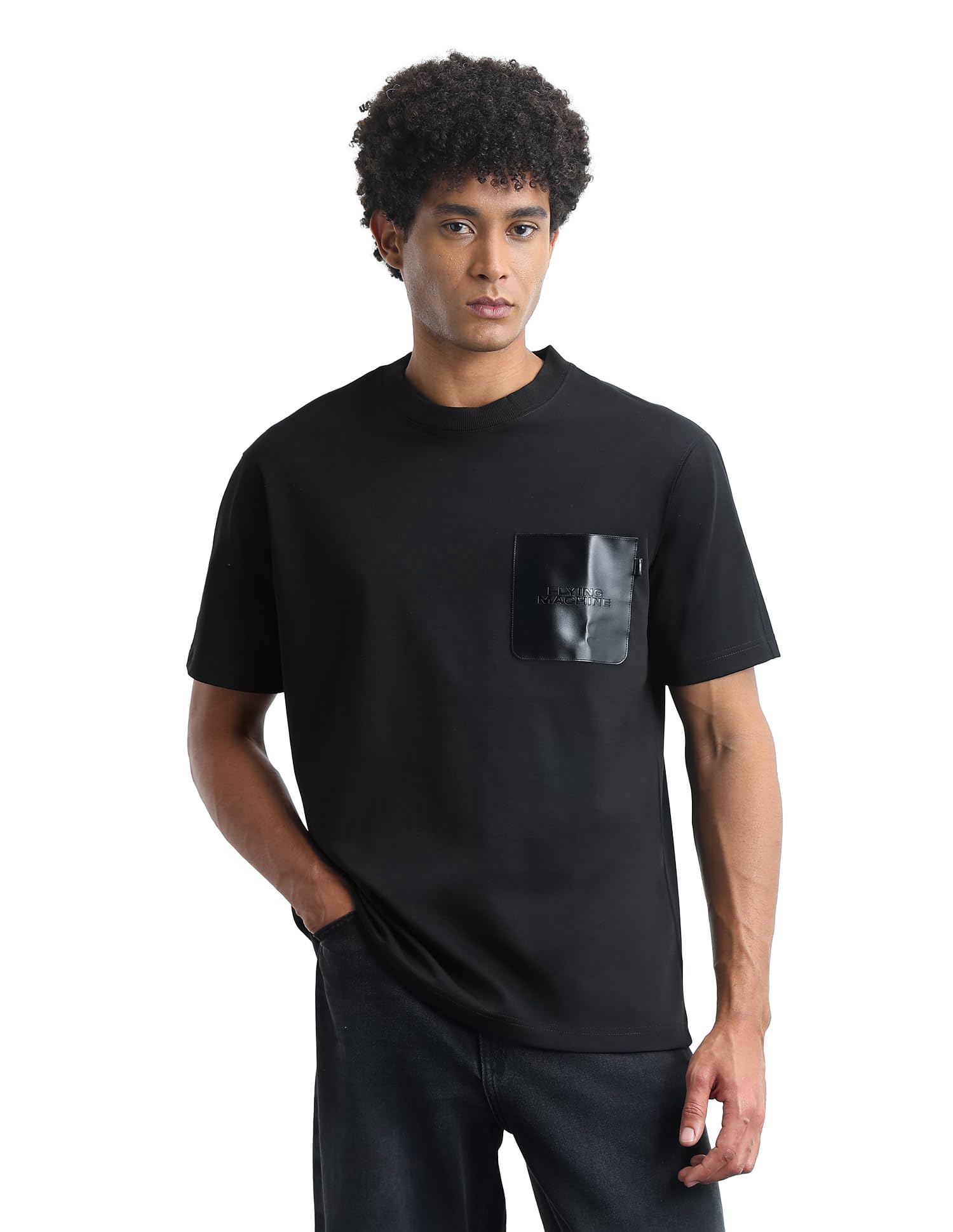 flying machine Men's Relaxed Fit T-Shirt | Solid | Tshirt for Man-picture-24