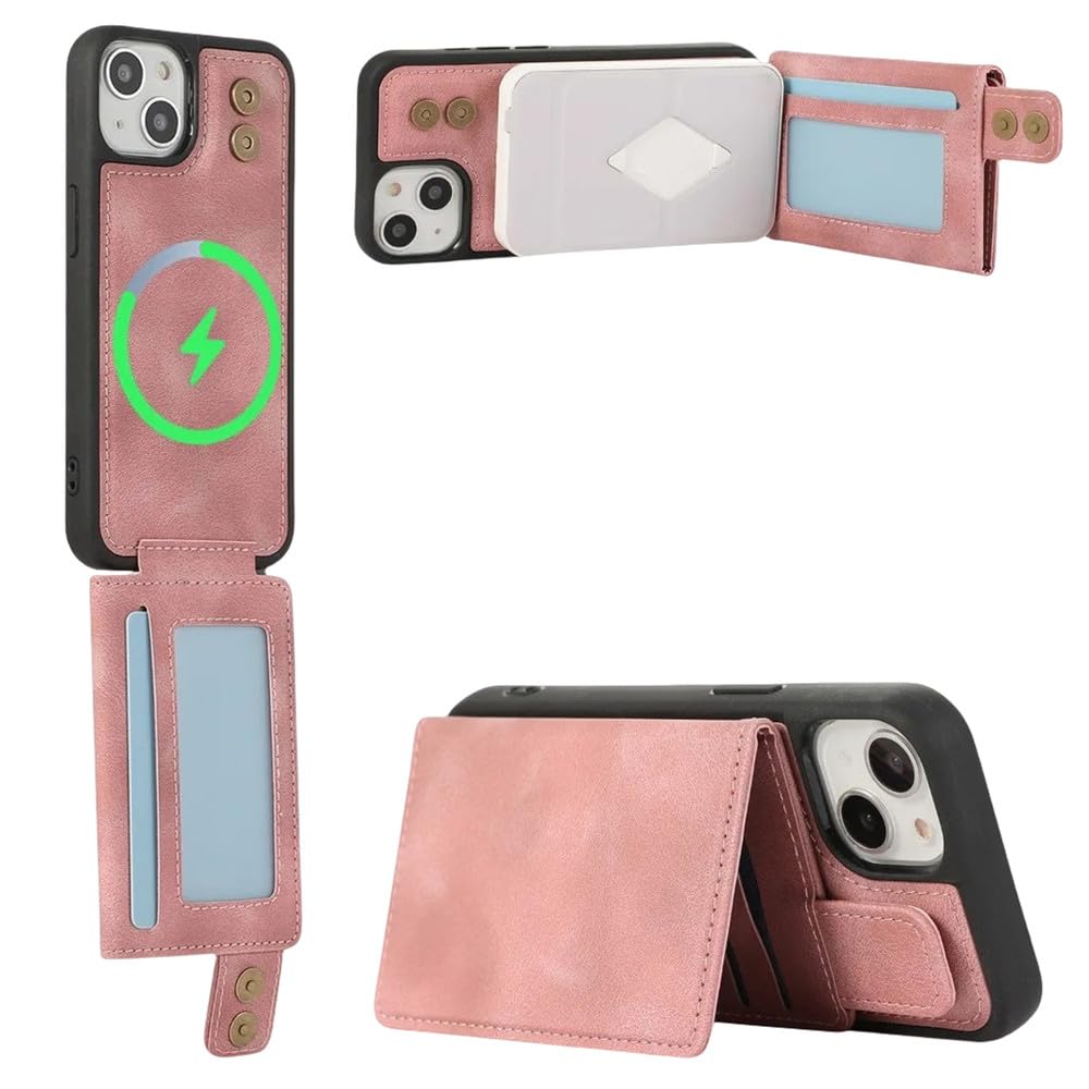 Étui iPhone 13 Pro rose pour libérer vos mains en voyage grâce au support béquille - 6