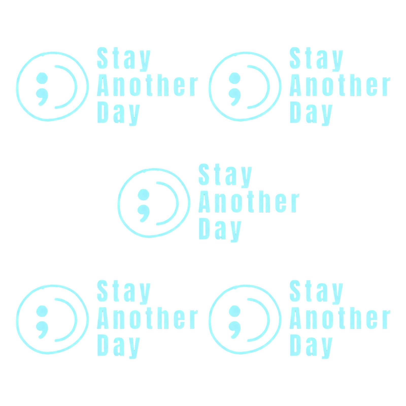Stay Another Day Car Stickers Mental Health Awareness Car Decal for Vehicles and Electronics with Strong Adhesive Stay Another Day Stickers