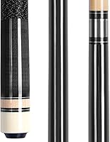 Vista 1 de AKLOT Tacos de billar de 58 pulgadas, palos de billar de madera de arce canadiense para jugadores profesionales de billar de 18, 19, 20, 21 onzas