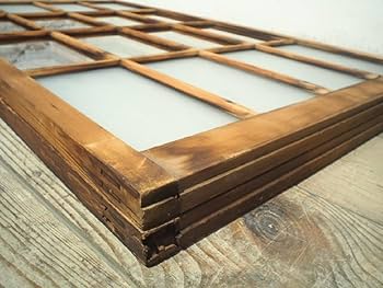 Amazon.co.jp: タE0412【H113,5cm×W65cm】×2枚アンティーク格子