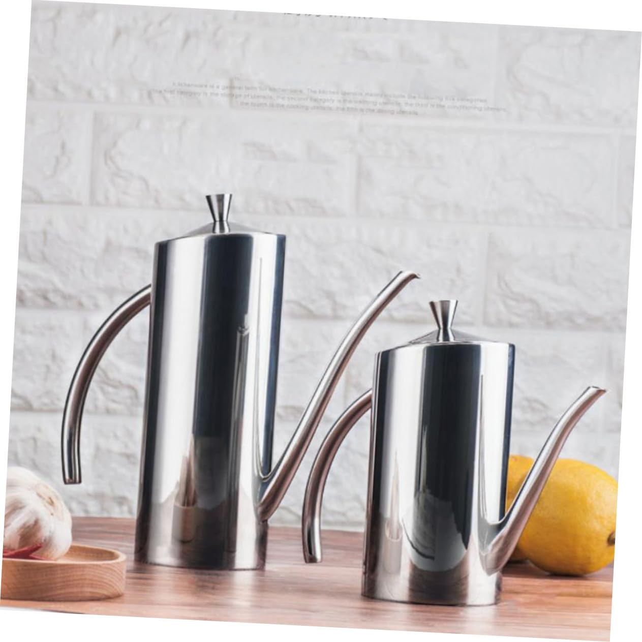 Dispensador de Aceite de Acero Inoxidable de Botella Antigoteo con Tapa Protectora Dosificador Controlado para Aceite Vinagre y Salsa Cocina y Restaurante
