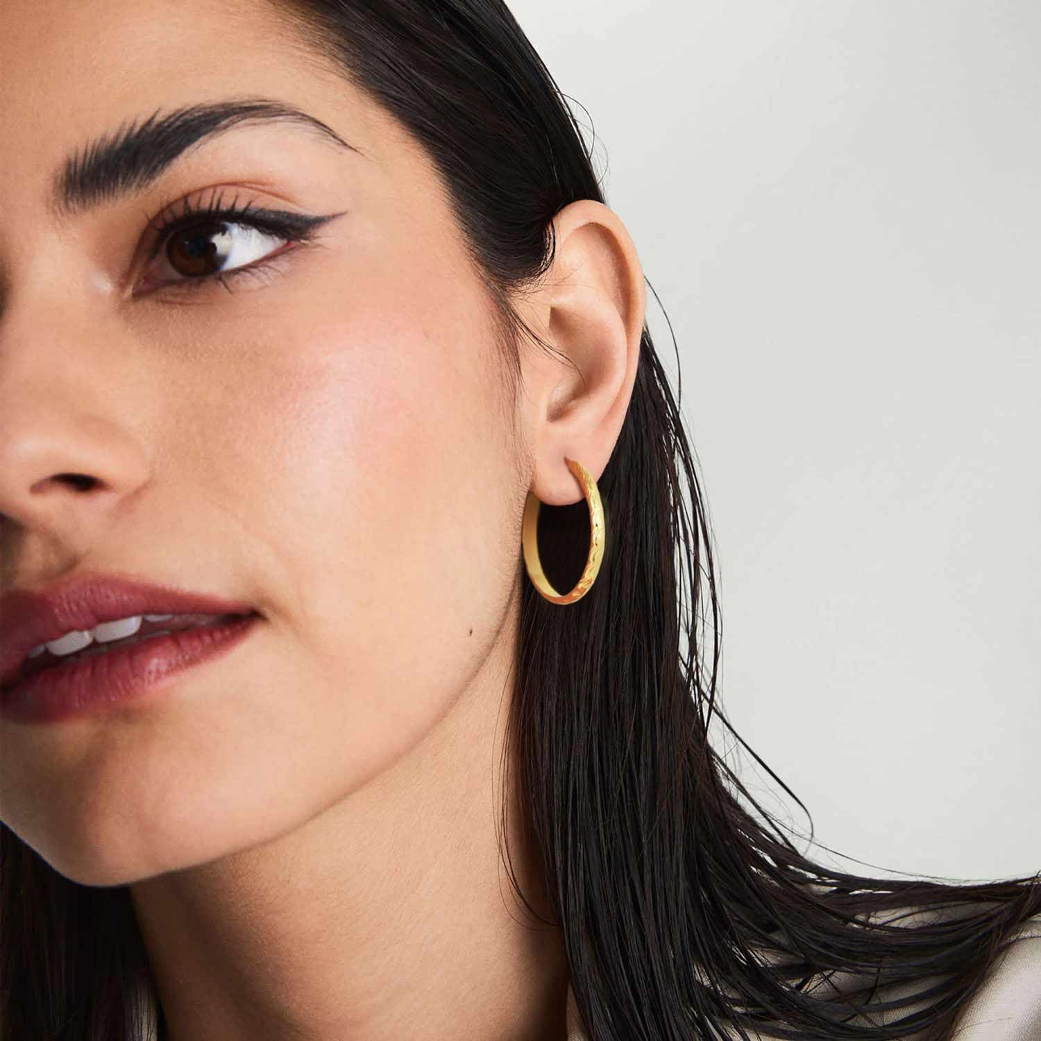 14K Gold Hoop Earrings for Women Gold Earrings Hoop Earring for Women Hypoallergenic Womens Earring Hoops - Image 2