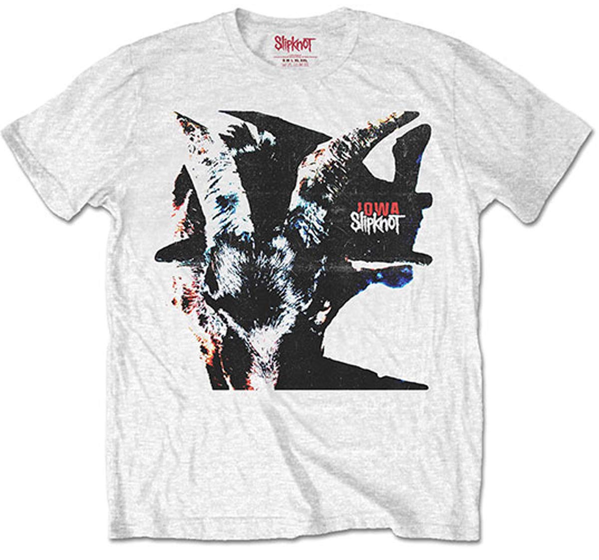 Slipknot Iowa Goat Shadow Official Tee T-Shirt Mens Unisex (Large) White