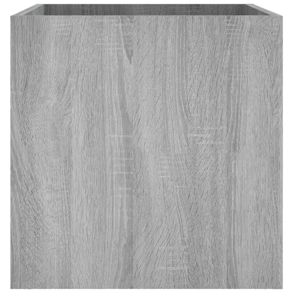 Homogen Macetero gris Sonoma de material de madera 40 x 40 x 40 cm, resistente a la intemperie y resistente al invierno, ideal como maceta, jardinera o jardinera de balcón para jardín, balcón, terraza