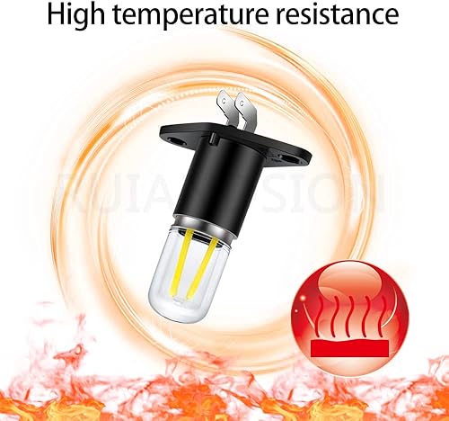Miniatura 10 de Ruiandsion Bombilla LED Z187 T170 para microondas, color blanco, 110 V, 125 V, 130 V, 110-130 V, equivalente a 20 W, 20 W, repuesto para luz de