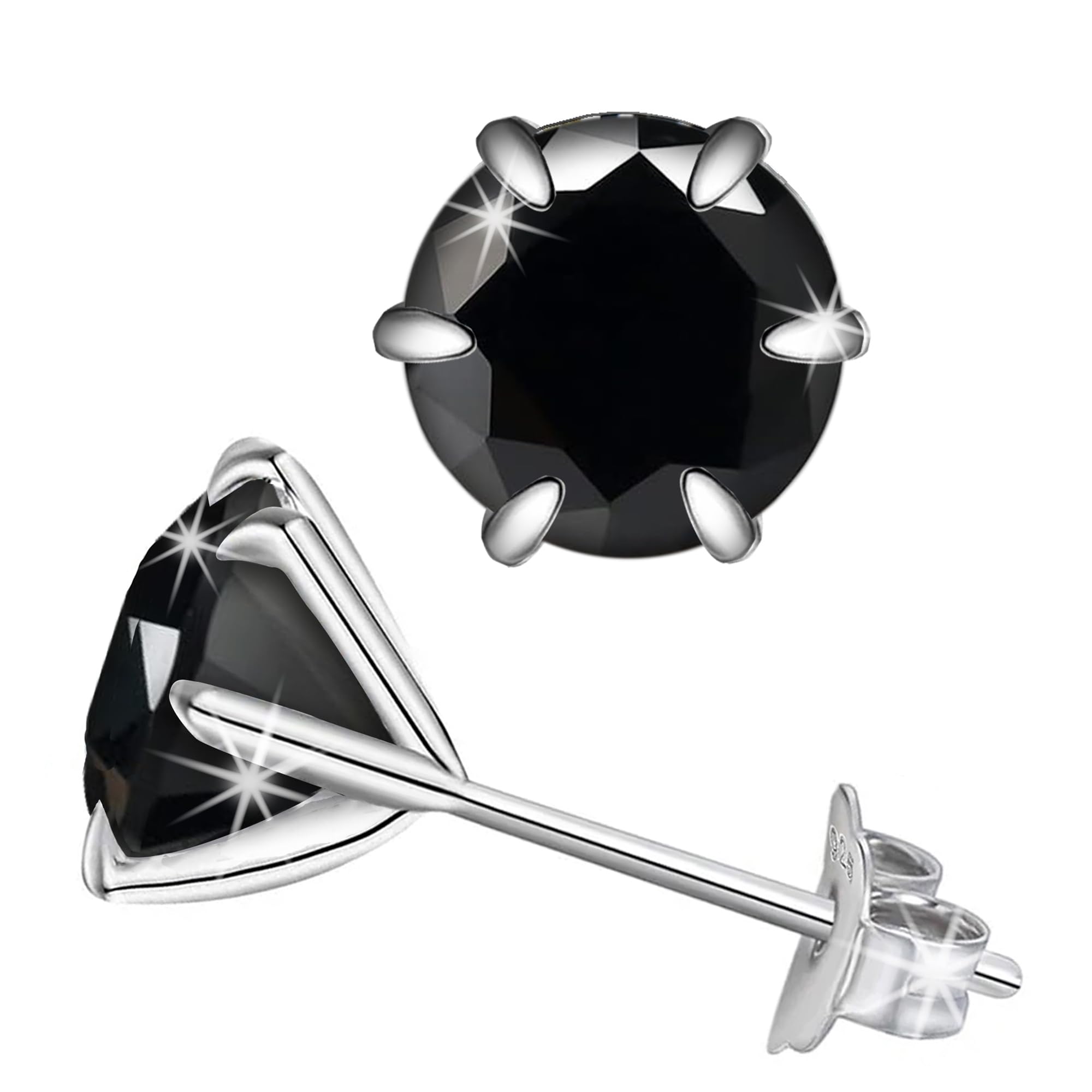 See full amazon price history chart for SIVYAA Black Solitaire Diamond Stud Earrings Set | Pure 925 Sterling Silver | Round Brilliant Cut Cubic Zirconia Ear Tops | Gift Item for Men Women Boys Girls Girlfriend Baby | 6 Month Warranty, 7MM SIVYAA Black Solitaire Diamond Stud Earrings Set | Pure 925 Sterling Silver | Round Brilliant Cut Cubic Zirconia Ear Tops | Gift Item for Men Women Boys Girls Girlfriend Baby | 6 Month Warranty, 7MM (B0CK61CHTN) Amazon Price History, Amazon Price Tracker