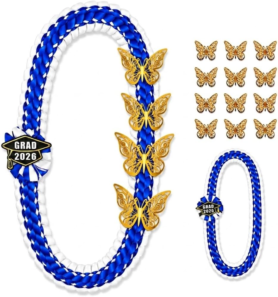 Geegoods Graduation Leis Class of 2026, Graduation Money Lei Ribbon Lei for High School College Graduation DIY Decor