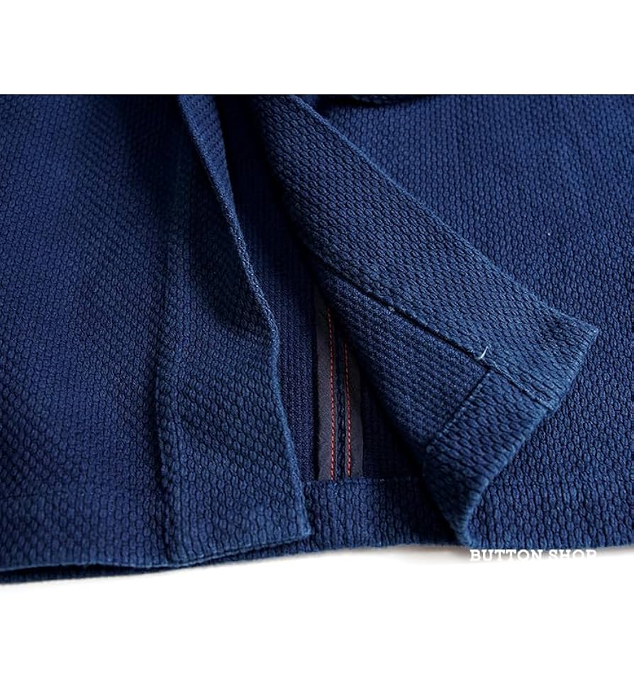 羽織り 剣道着 刺し子 藍染 インディゴ Amazon.co.jp: 藍染 15OZ 綿100% 刺子 胴着 刺し子 生地