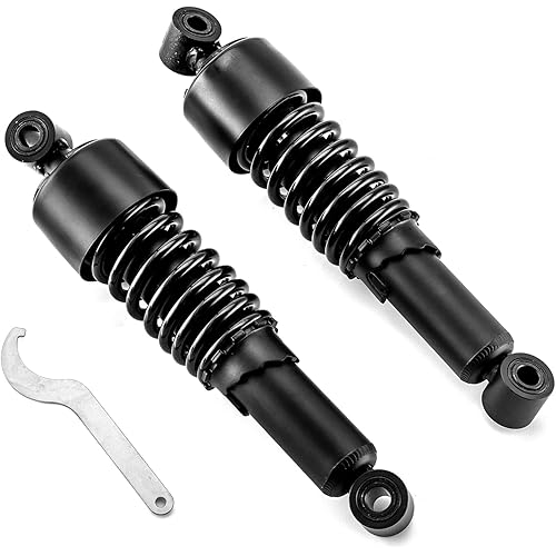 Mofun 11.75" Rear Shocks Lowering Kit Preload Adjustable Compatible with Harley Touring Electra Tour Road Street Glide Road King FLT FLHT FLHR FLTR FLHX 1980-2026 Black