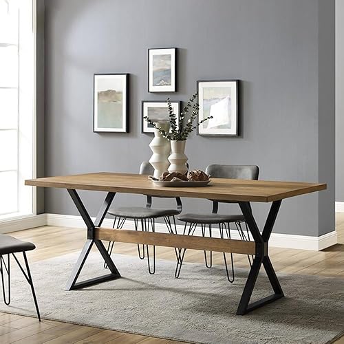 Miniatura 2 de Patas de escritorio de metal de 28 pulgadas, patas de mesa industriales resistentes con patas protectoras ajustables, patas de muebles de hierro