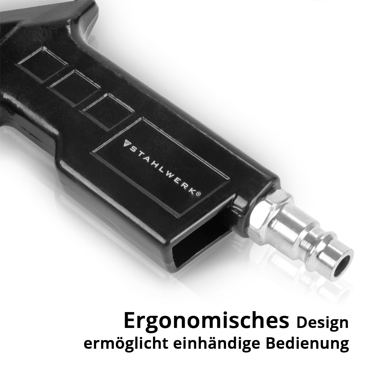 STAHLWERK Digitale Druckluft-Reifenfüllpistole DRD-16 ST | Druckluft Reifenfüller mit digitalem Manometer | Reifendruckprüfer für PKW, LKW, Motorrad, Fahrrad | Messbereich 0-16 Bar / 0-232 PSI